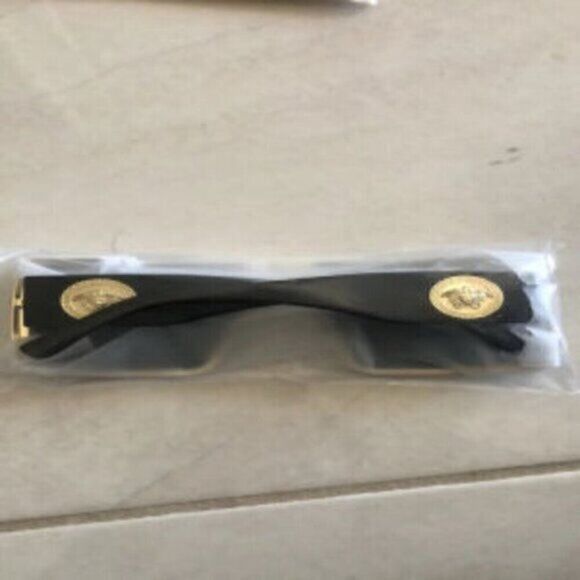 Black Sports Sunglasses Rivet Metal Frame Large Square Gold Frame main image 7